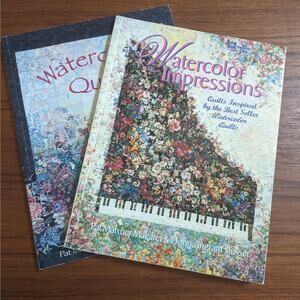 2 Watercolor Quilting Pattern Books